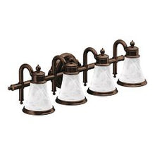 Load image into Gallery viewer, Moen YB9864 Oil rubbed bronze four globe bath light
