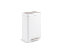 Load image into Gallery viewer, 13-gallon stainless steel step trash can
